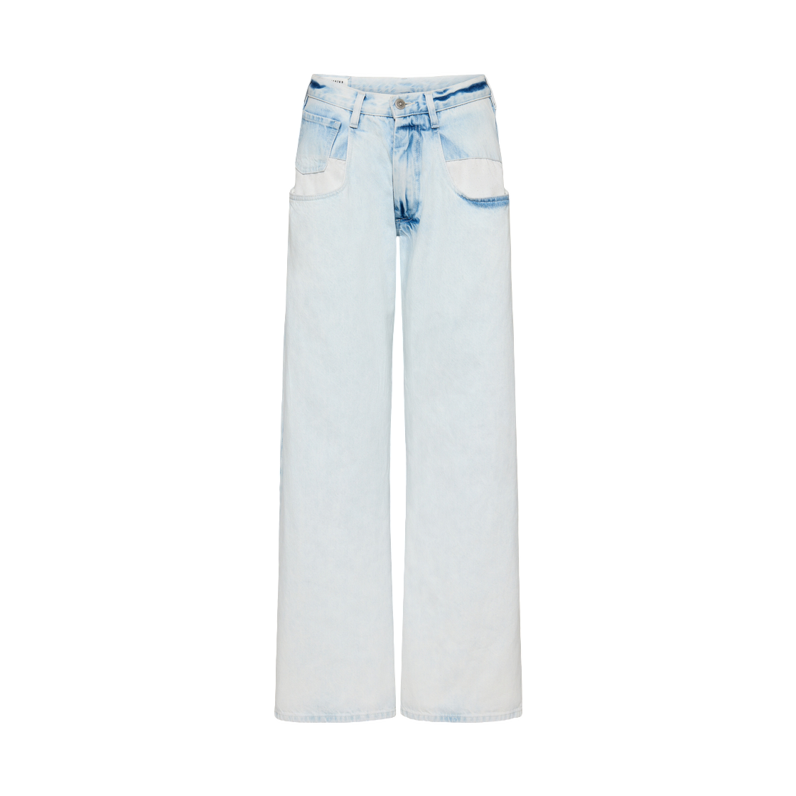 S51LA0190M30045961 (W) Maison Margiela Bleached Straight Leg Jeans Light Indigo