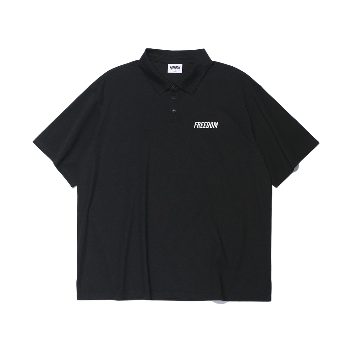 FD26MMPK0680BK FREEDOM Basic Core Pique T-shirt Black