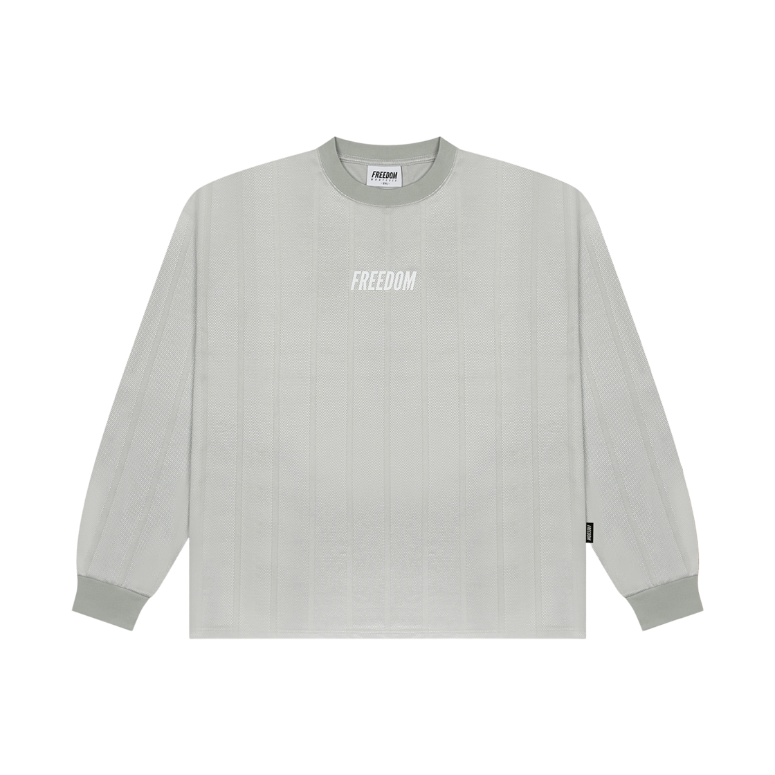 FD24SMLS0150GY FREEDOM FREEDOM Logo Coating Mesh Long Sleeve Gray