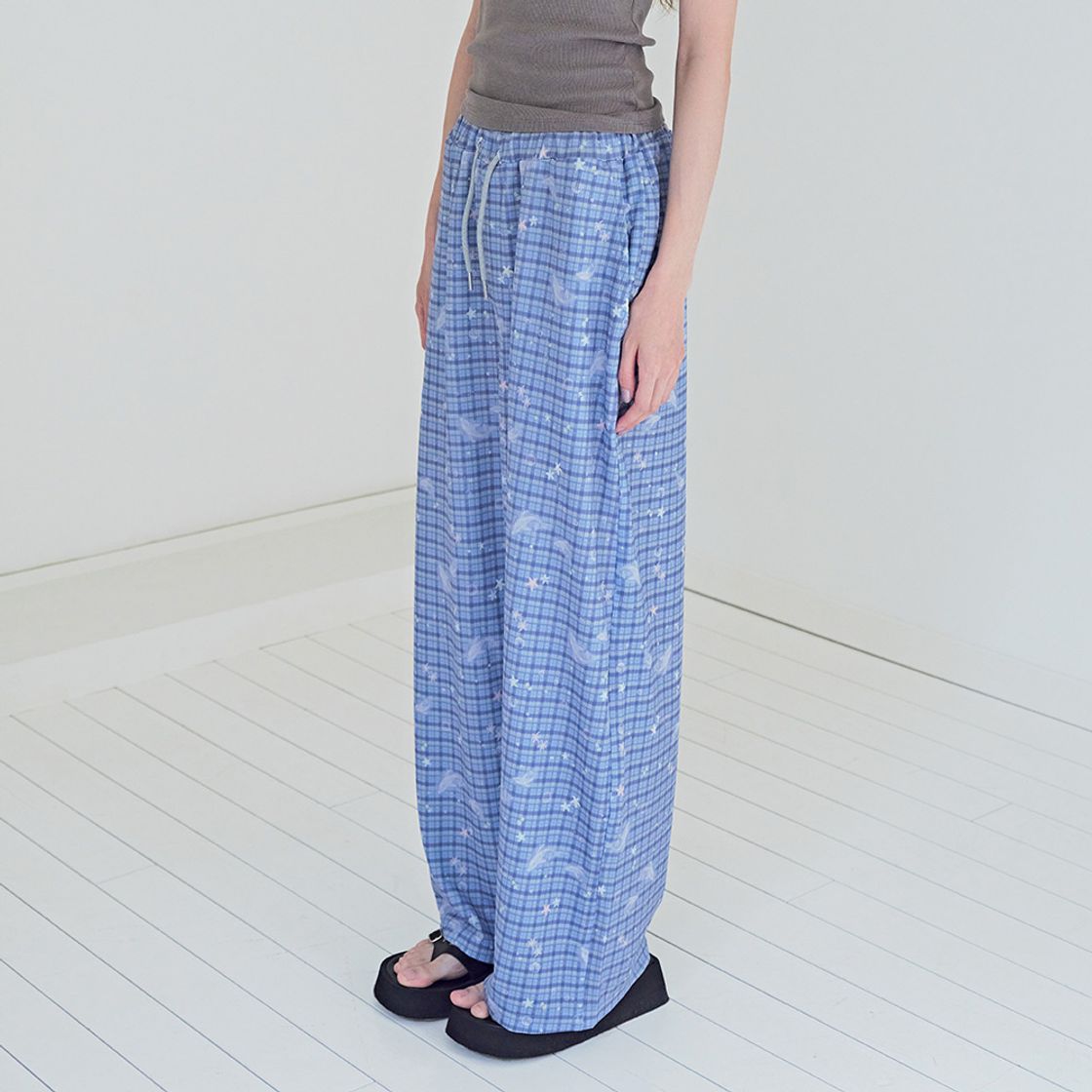 뮤즈무드 돌핀 글로우 와이드 밴딩 팬츠(Musemood Dolphin Glow Wide Pants) - 2