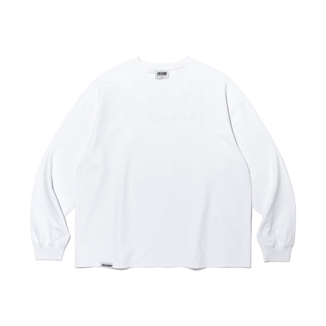 프리덤 프리덤 백 프린팅 롱 슬리브 화이트(FREEDOM Freedom Back Printing Long Sleeve White) - 2