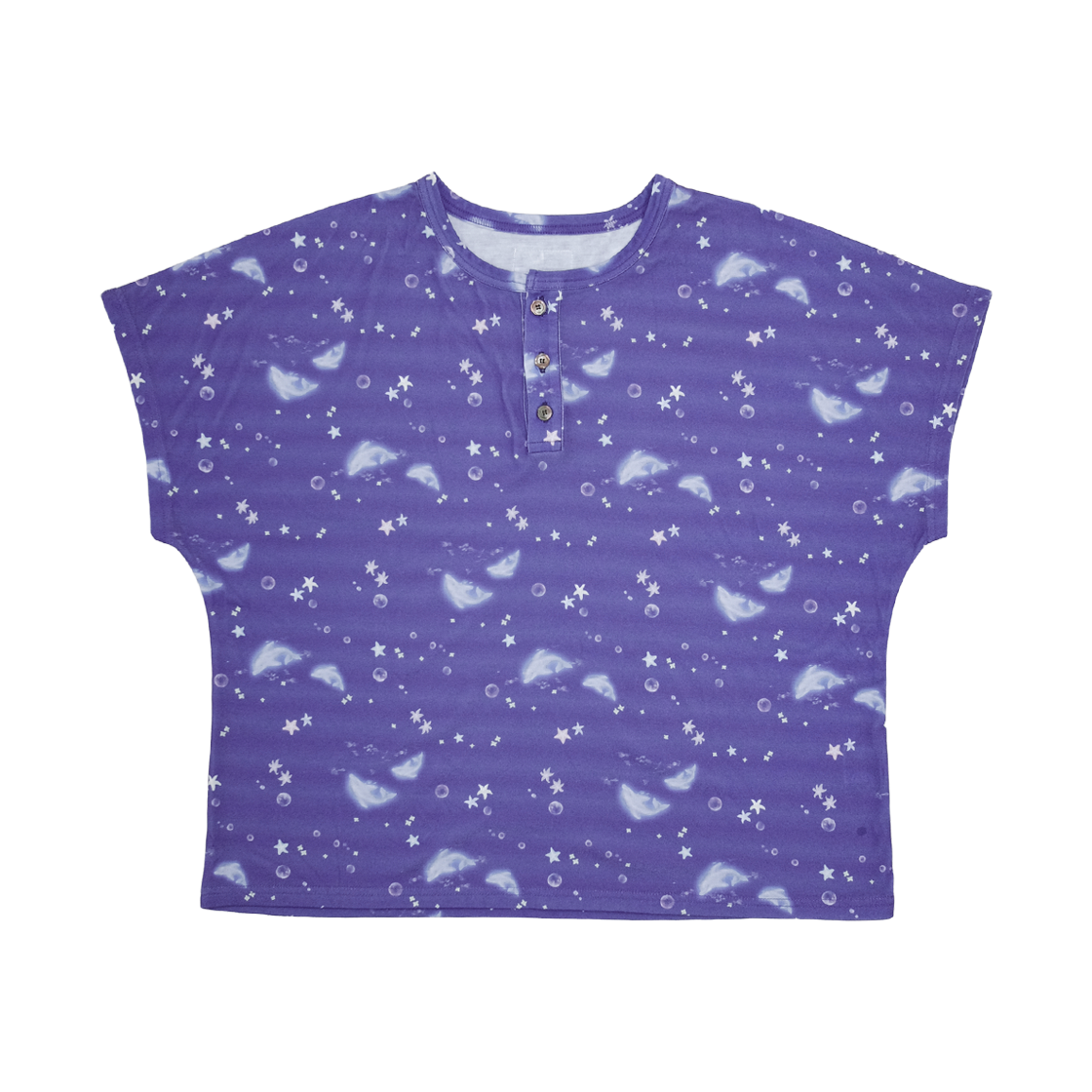 뮤즈무드 돌핀 글로우 돌먼 티셔츠(Musemood Dolphin Glow Dolman Tee)