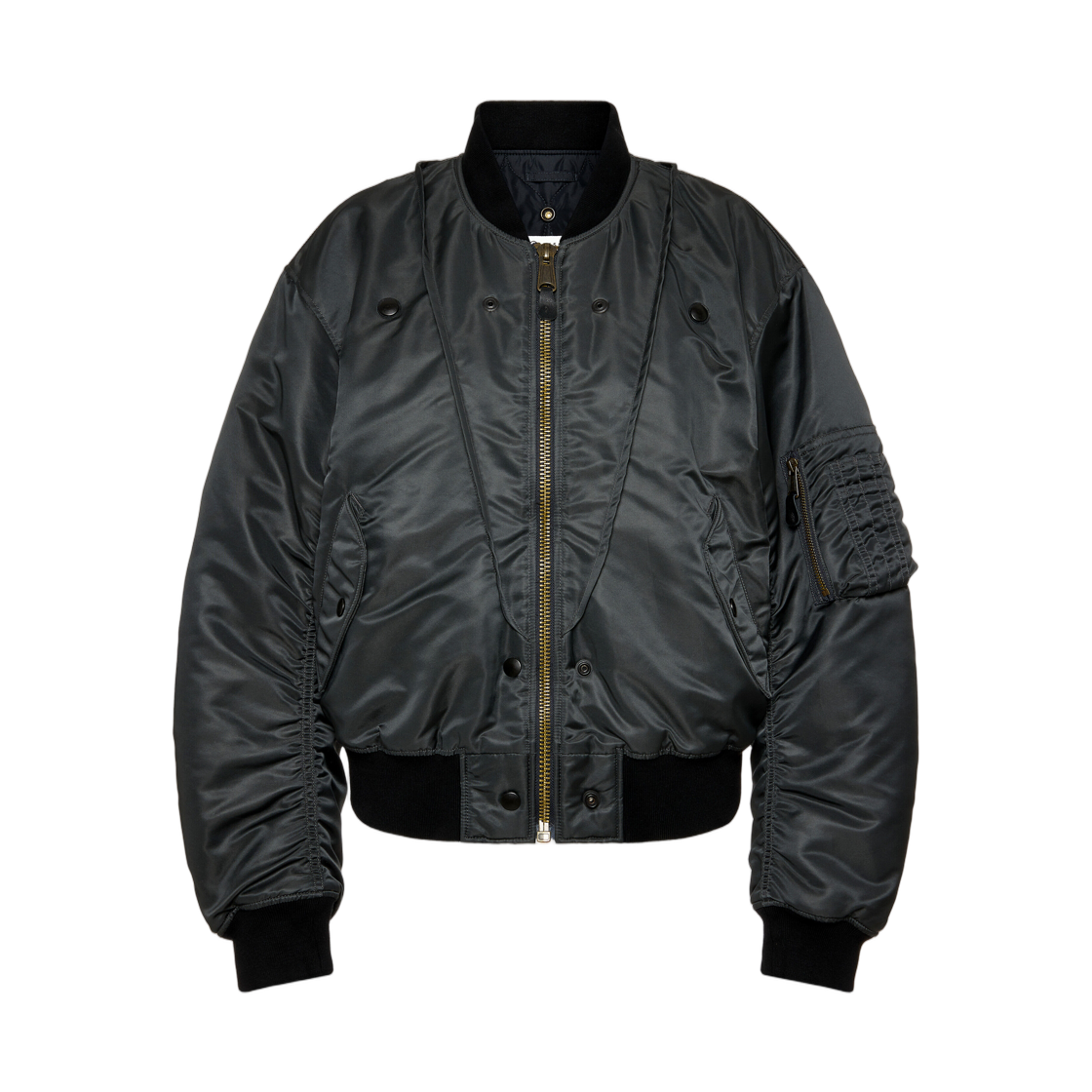 S51AM0522M35923860 (W) Maison Margiela Reversible Bomber Jacket Dark Grey