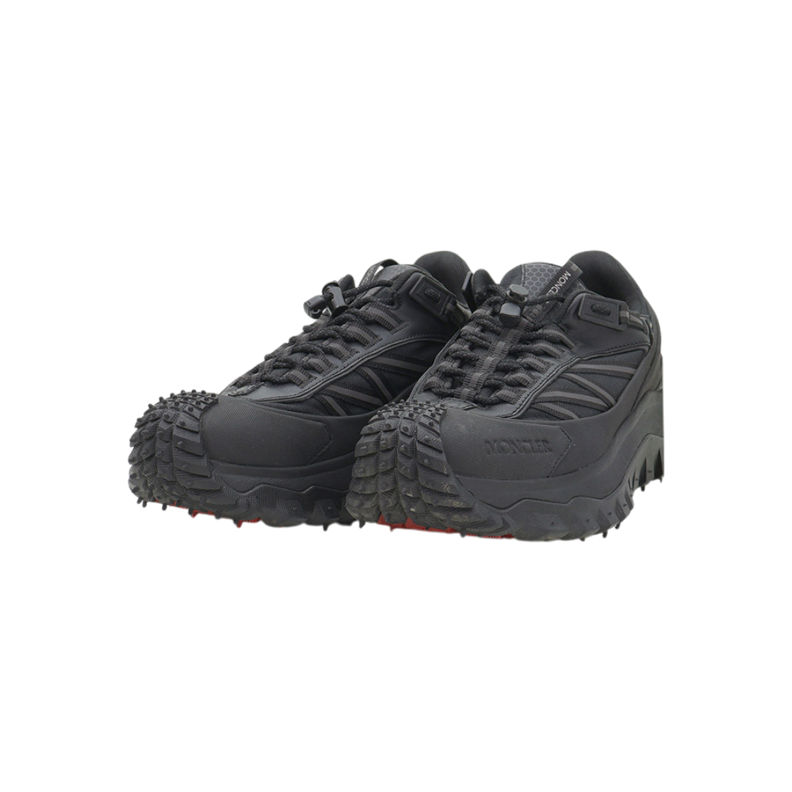 ITAH42C4TFIK Moncler Trail Grip GTX Sneakers with Black Leather Trim