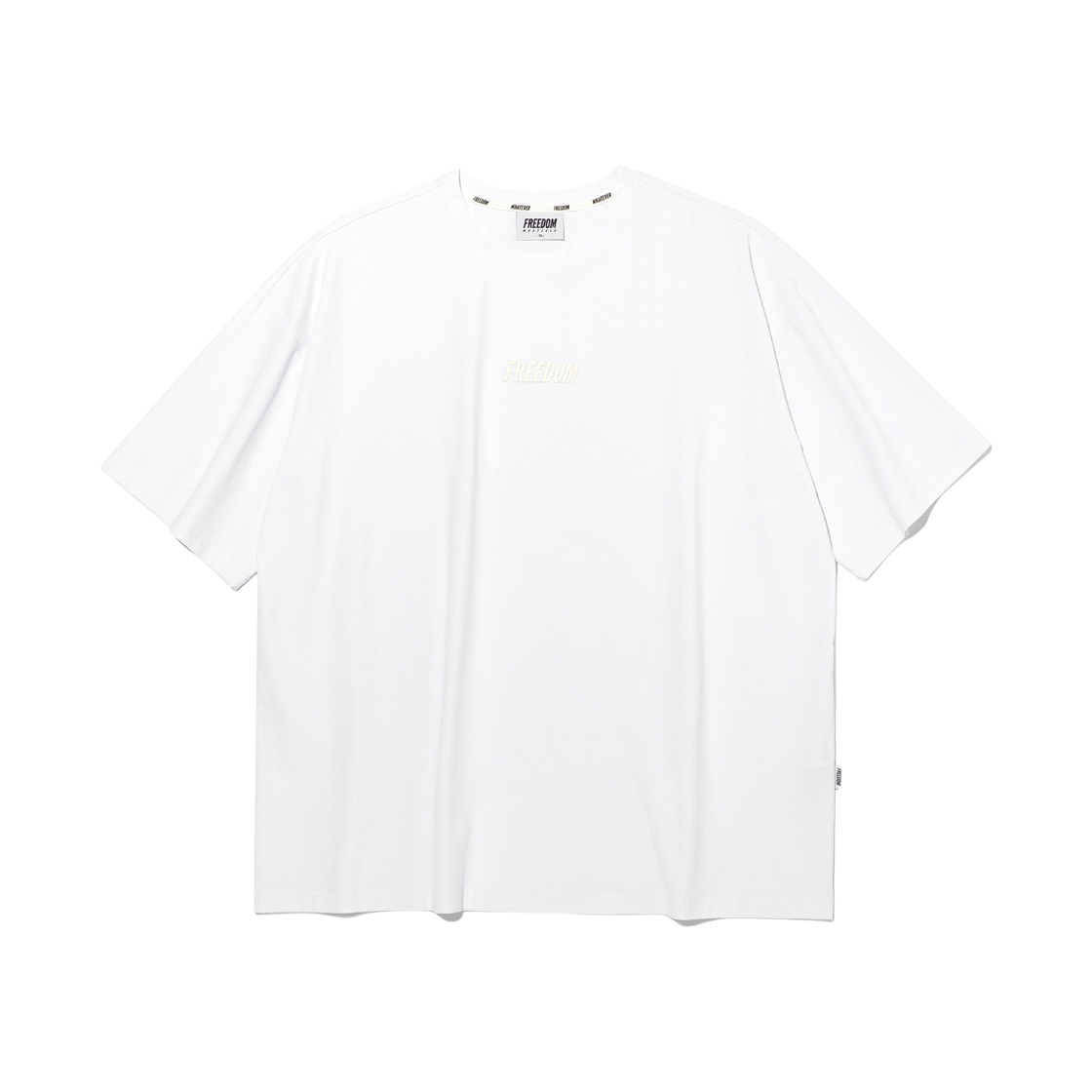 FD26MMTS0060WH FREEDOM Essential Oversized T-shirt White/White