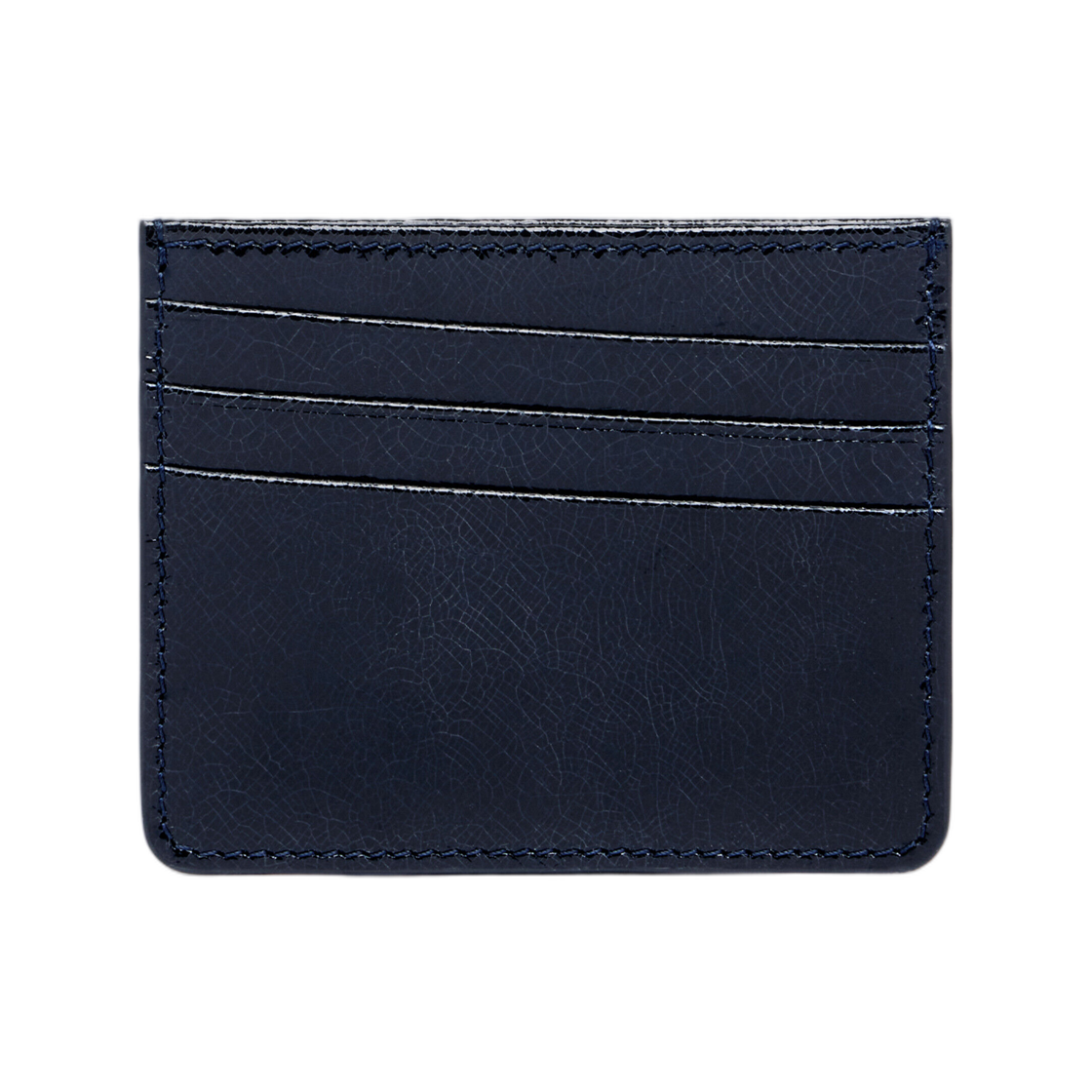 SA1VX0006P9227HB659 Maison Margiela Four Stitches Card Holder Navy Blue