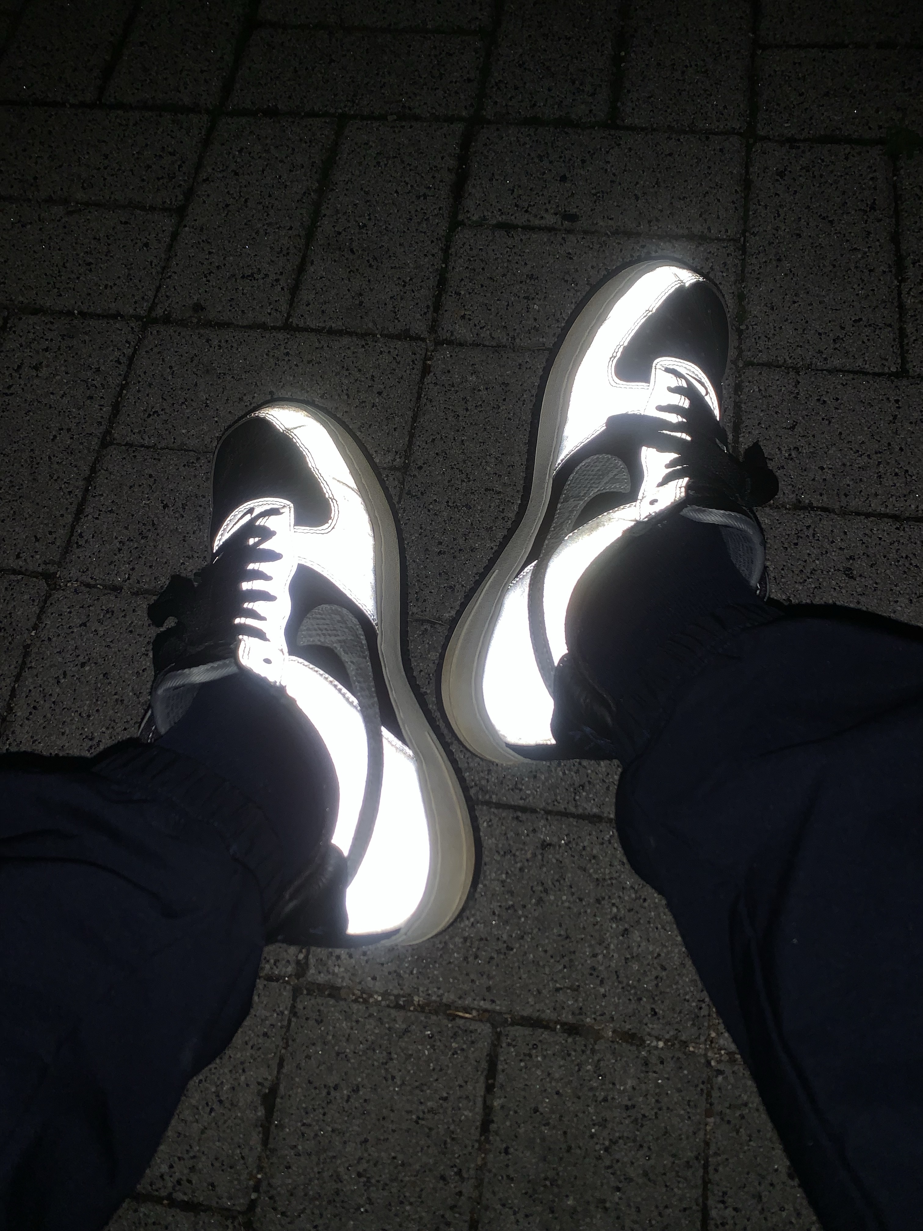 Nike Air Force 1 B Silver Snake 착용 스타일