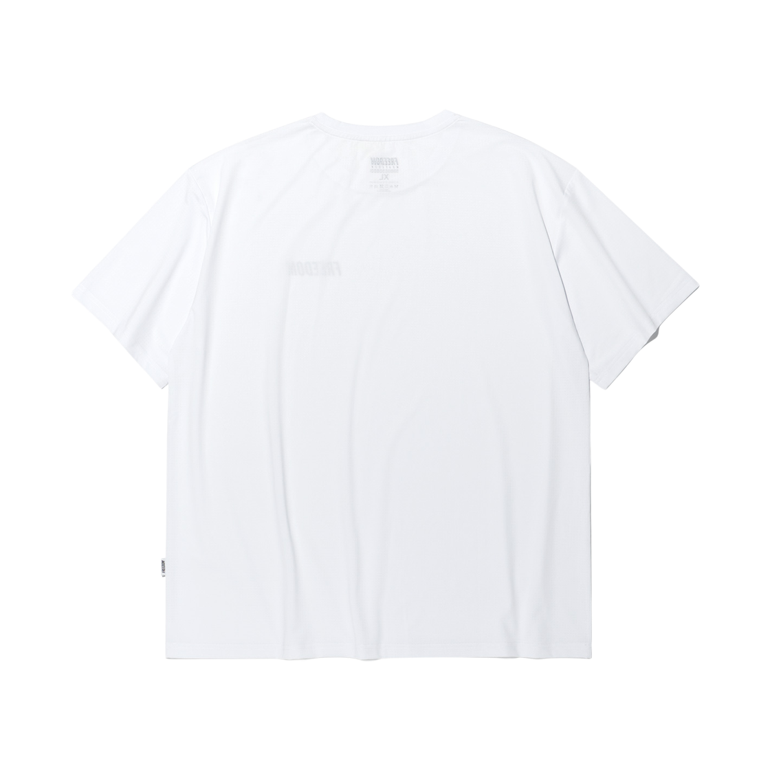 프리덤 스퀘어 메쉬 세미오버핏 티셔츠 화이트(FREEDOM Square Mesh Semi-Overfit T-shirt White) - 2