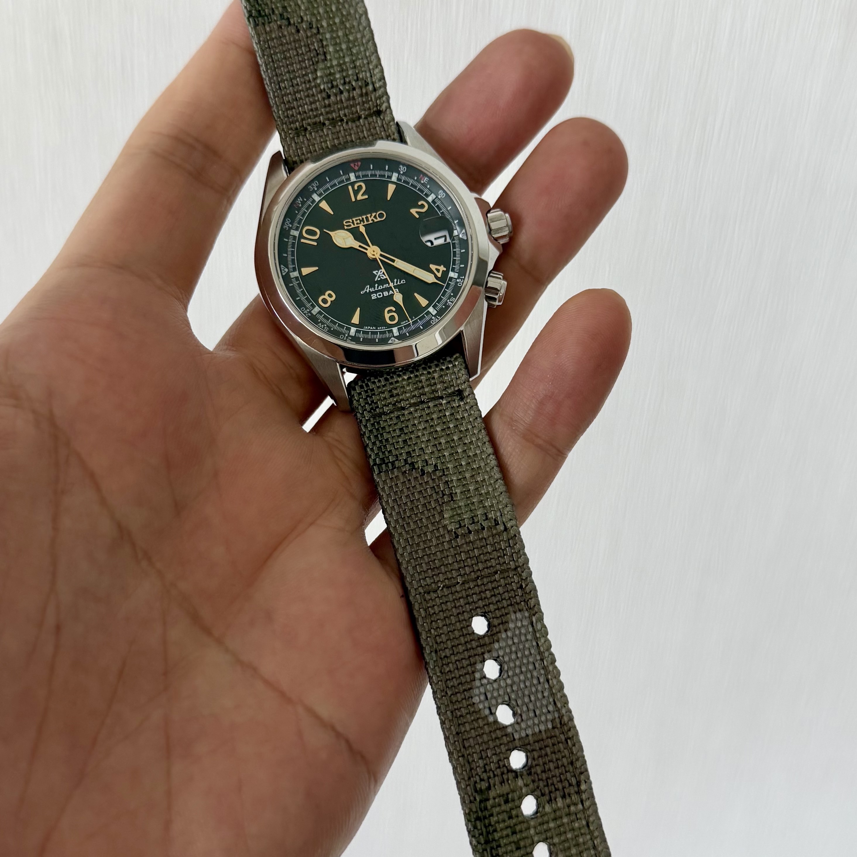 Seiko Prospex Alpinist SPB121J1/SBDC091 Brown Green 착용 스타일