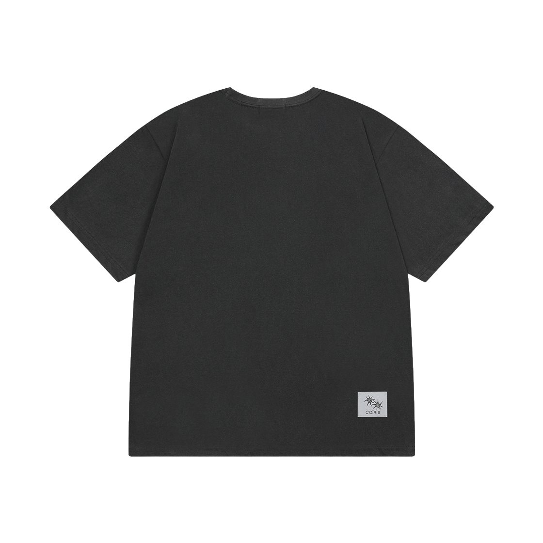 코이리스 로라 스몰 로고 피그먼트 반팔 티 남녀공용 블랙(Coiris Rora Small Logo Pigment Half T Unisex Black) - 4