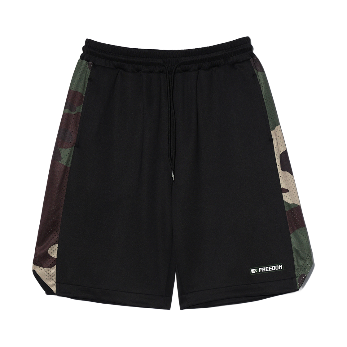 프리덤 사이드 카모 버뮤다 쇼츠 블랙(FREEDOM Side Camo Bermuda Shorts Black)