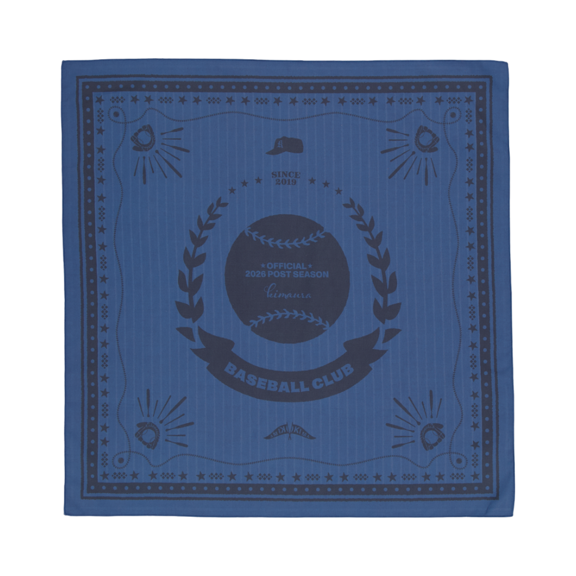 키마우라 볼파크 반다나 네이비(kimaura Ballpark Bandana Navy)