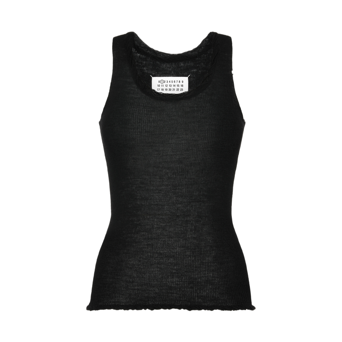 S51NL0061M13308900 (W) Maison Margiela Twisted Knit Tank Top Black