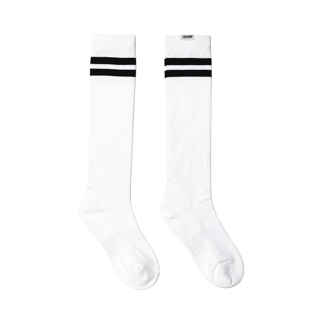 프리덤 우먼스 스트라이프 니삭스 화이트(FREEDOM Womens Stripe Knee Socks White)