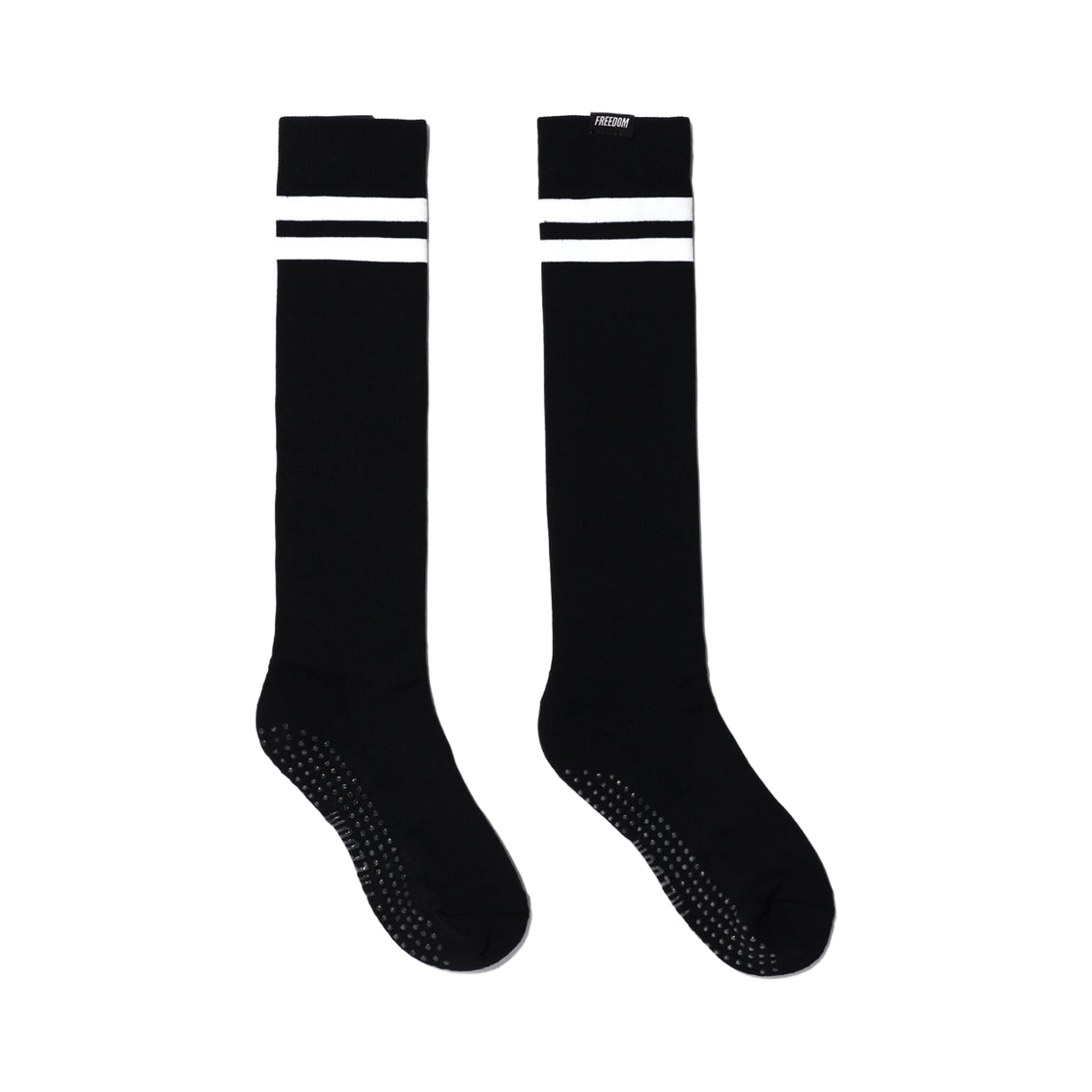 프리덤 우먼스 스트라이프 니삭스 블랙(FREEDOM Womens Stripe Knee Socks Black)