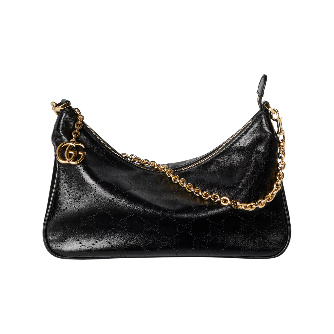 A0034B-AAHC3-1000 Gucci Lady Lunetta Chain Small Shoulder Bag Black