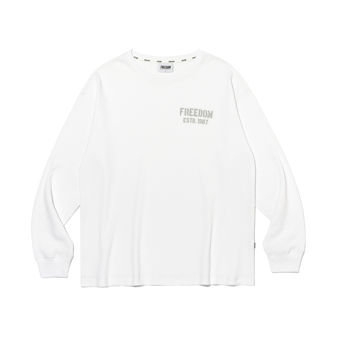 FD26MMLS0070WH FREEDOM 1987 Waffle Long Sleeve White