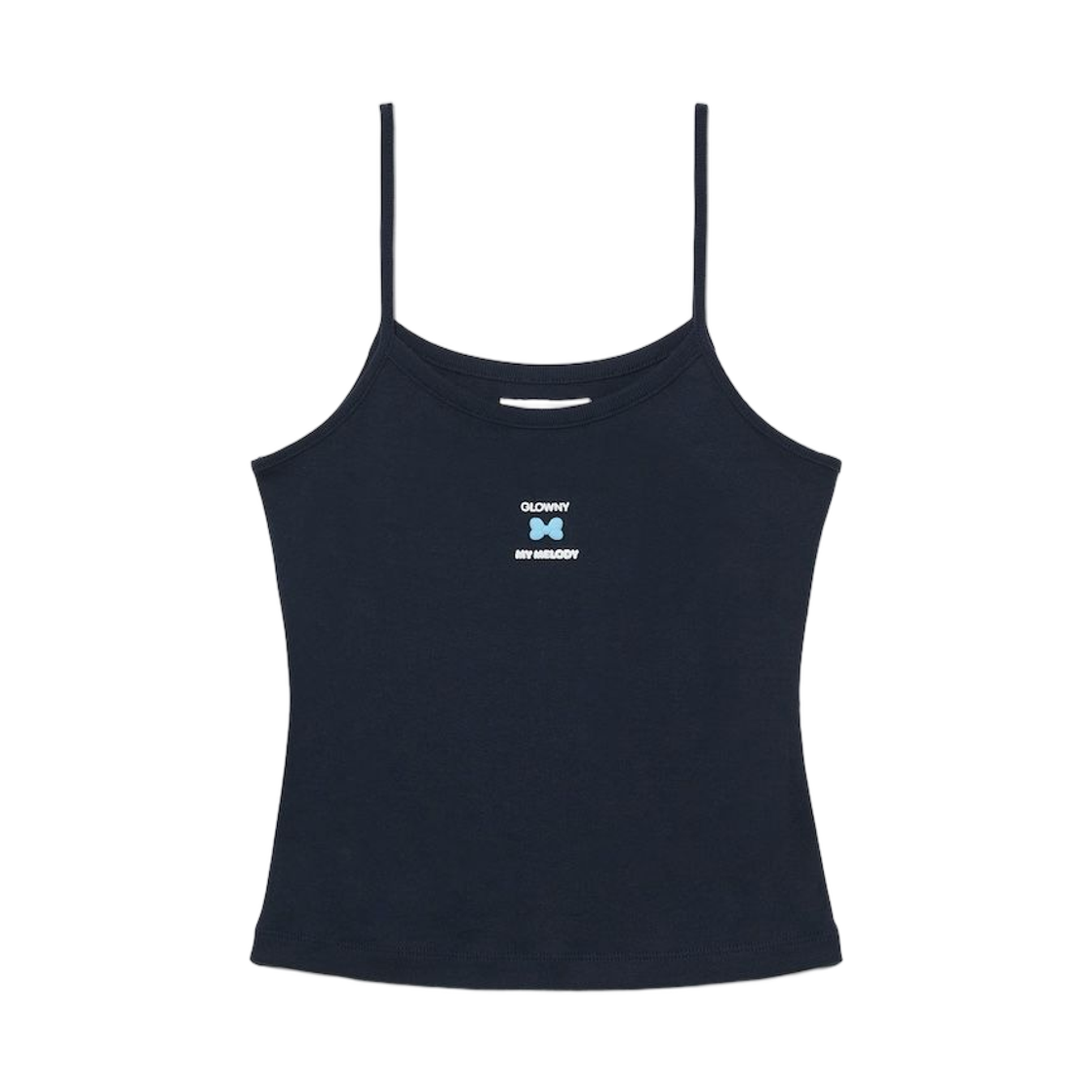 (W) 글로니 x 마이 멜로디 캐미솔 네이비((W) Glowny x My Melody Camisole Navy)