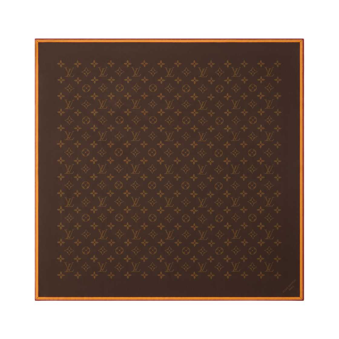루이비통 LV 모노그램 실크 스퀘어 브라운(Louis Vuitton LV Monogram Silk Square Brown) - 1