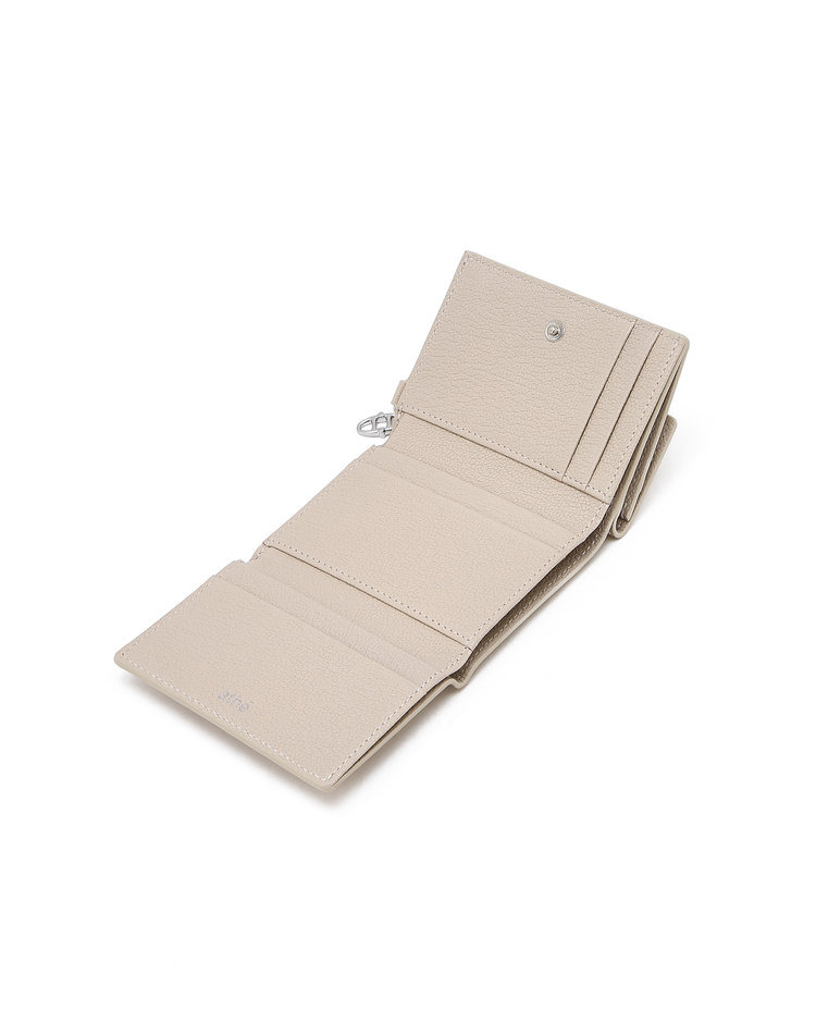 아떼 바네사브루노 액세사리 나크레 아이보리 3단 지폐 지갑 AAHO6F613I2 베이지(Athe Vanessabruno Acc Nacre Ivory Trifold Wallet Normal Beige) - 5