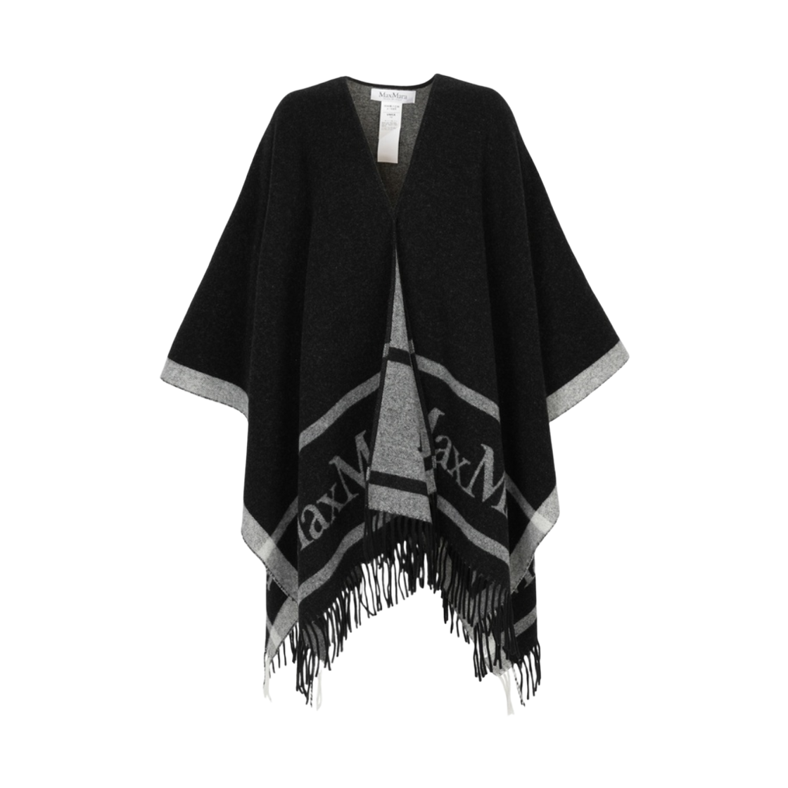 (W) 막스마라 힐데 울 케이프 블랙((W) Max Mara Hilde Wool Cape Black)