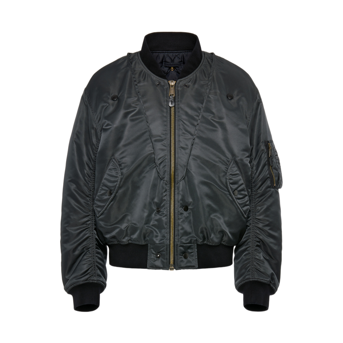S50AM0662M35923860 Maison Margiela Reversible Bomber Jacket Dark Grey