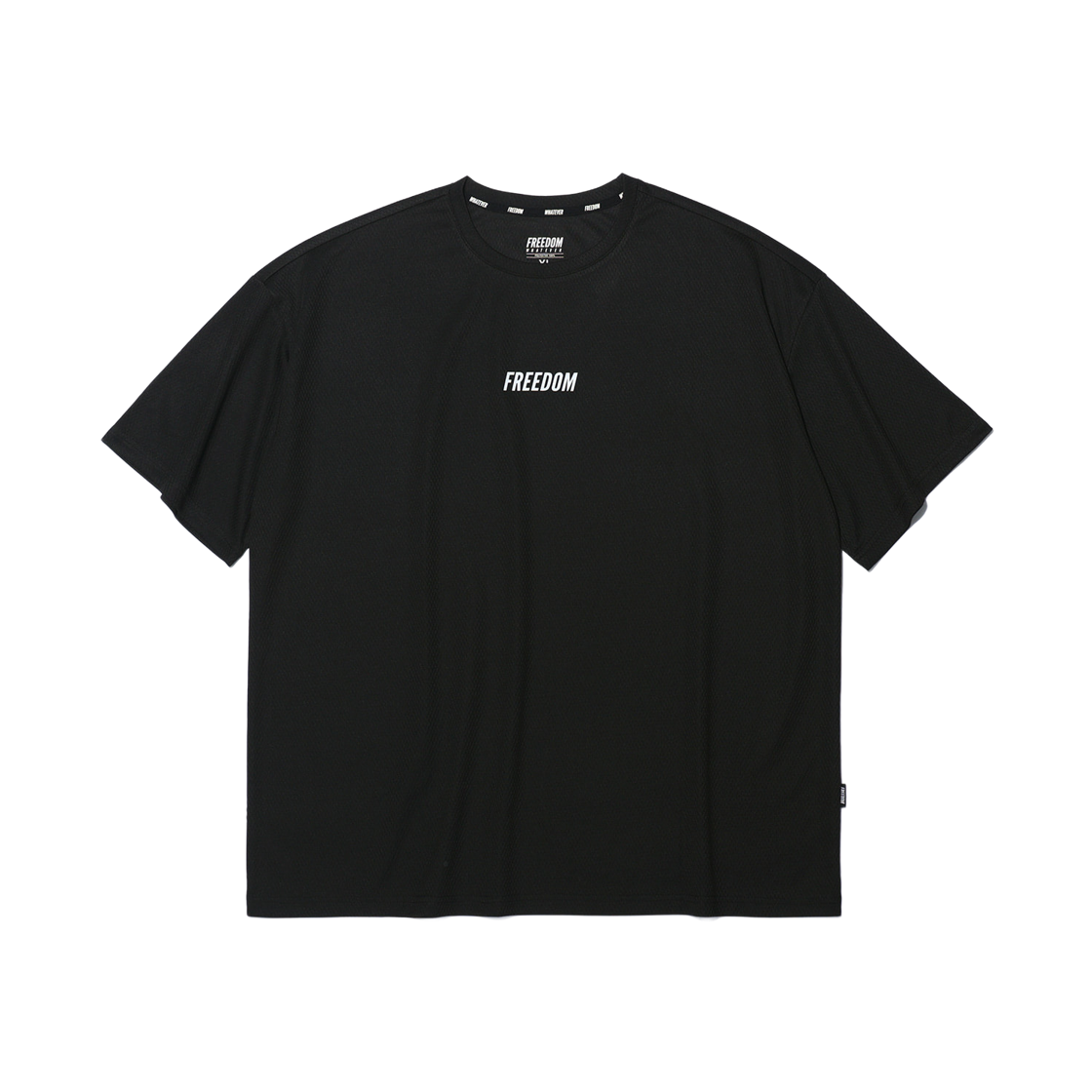 FD26MMTS0790BK FREEDOM Air Mesh Oversized T-shirt Black