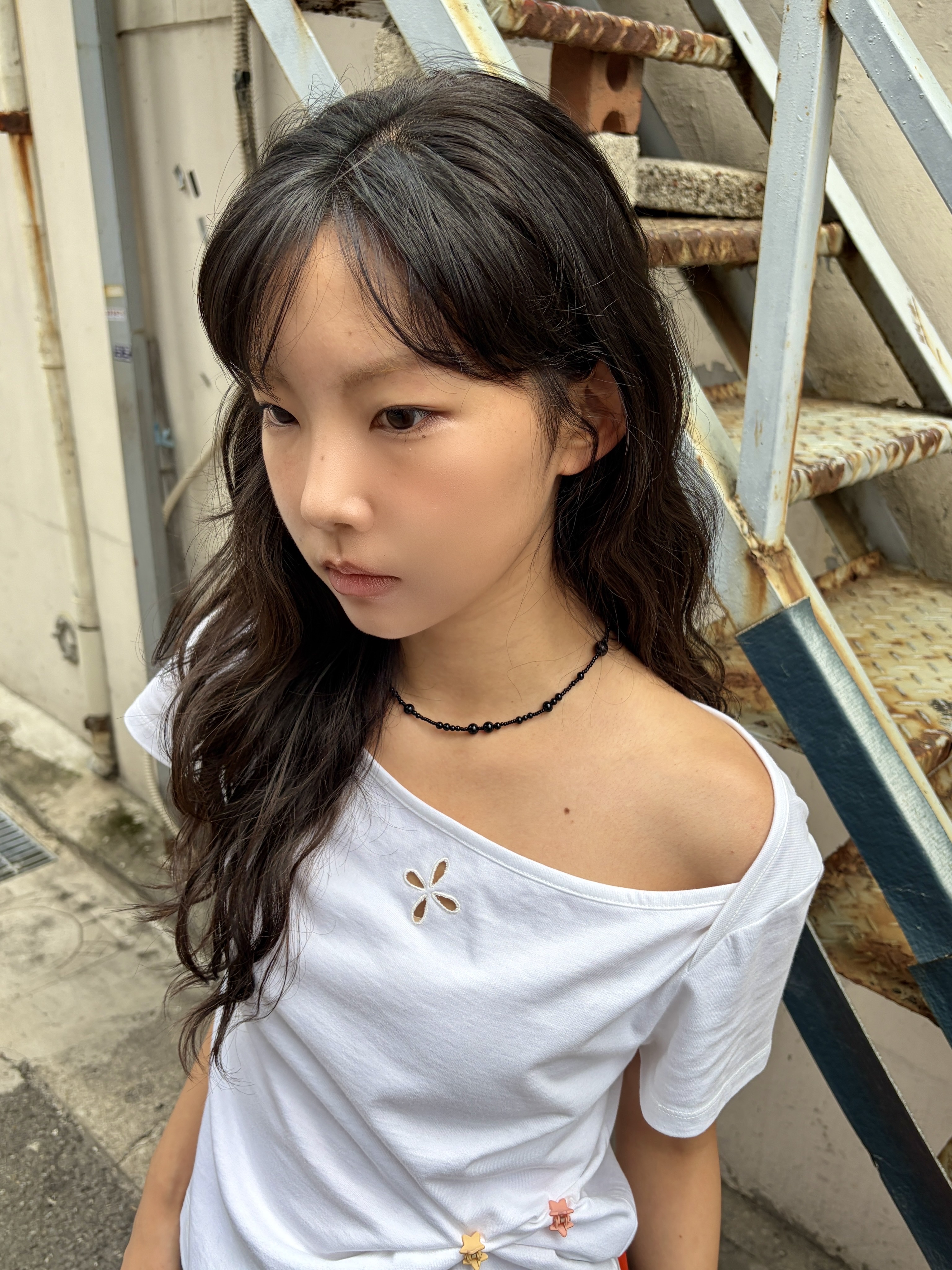 Riomeu Onyx Harmony Necklace 착용 스타일 - 3