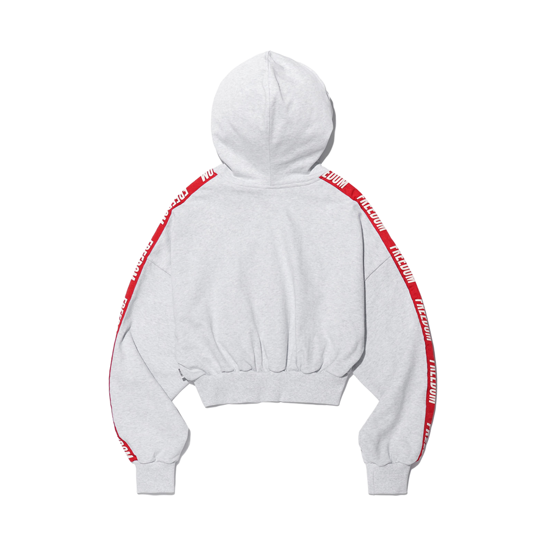 프리덤 프리덤 우먼스 크롭 레터링 후드집업 멜란지(FREEDOM FREEDOM Womens Crop Lettering Hooded Zip-up Melange) - 2