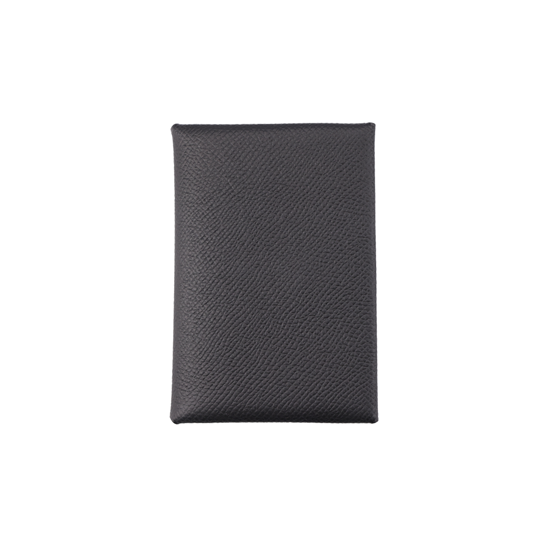 IT75F3O22JVM Hermes Calvi Duo Card Holder in Appson & Palladium Hardware W Engraving