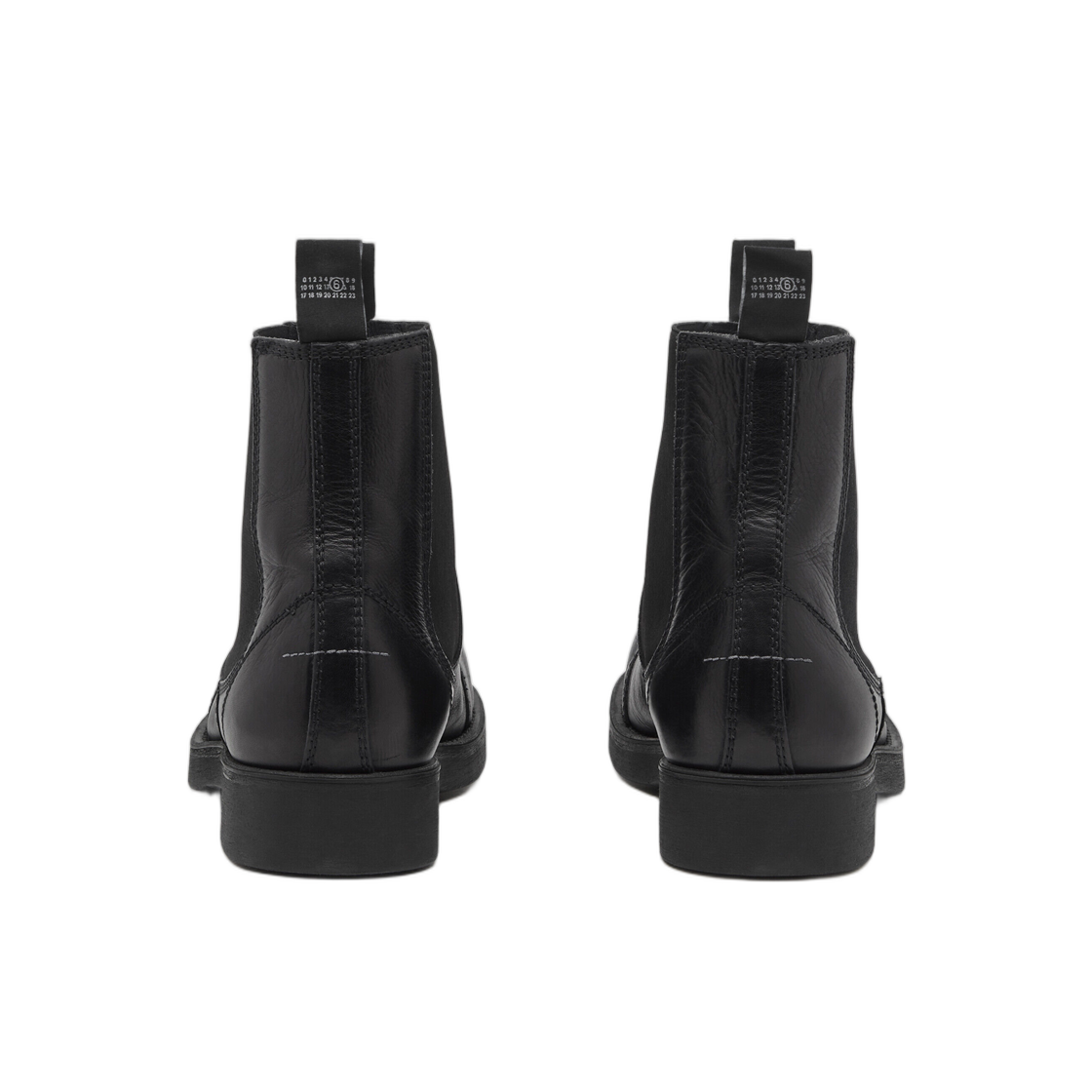MM6 메종 마르지엘라 레더 바이커 첼시 부츠 블랙(MM6 Maison Margiela Leather Biker Chelsea Boots Black) - 3