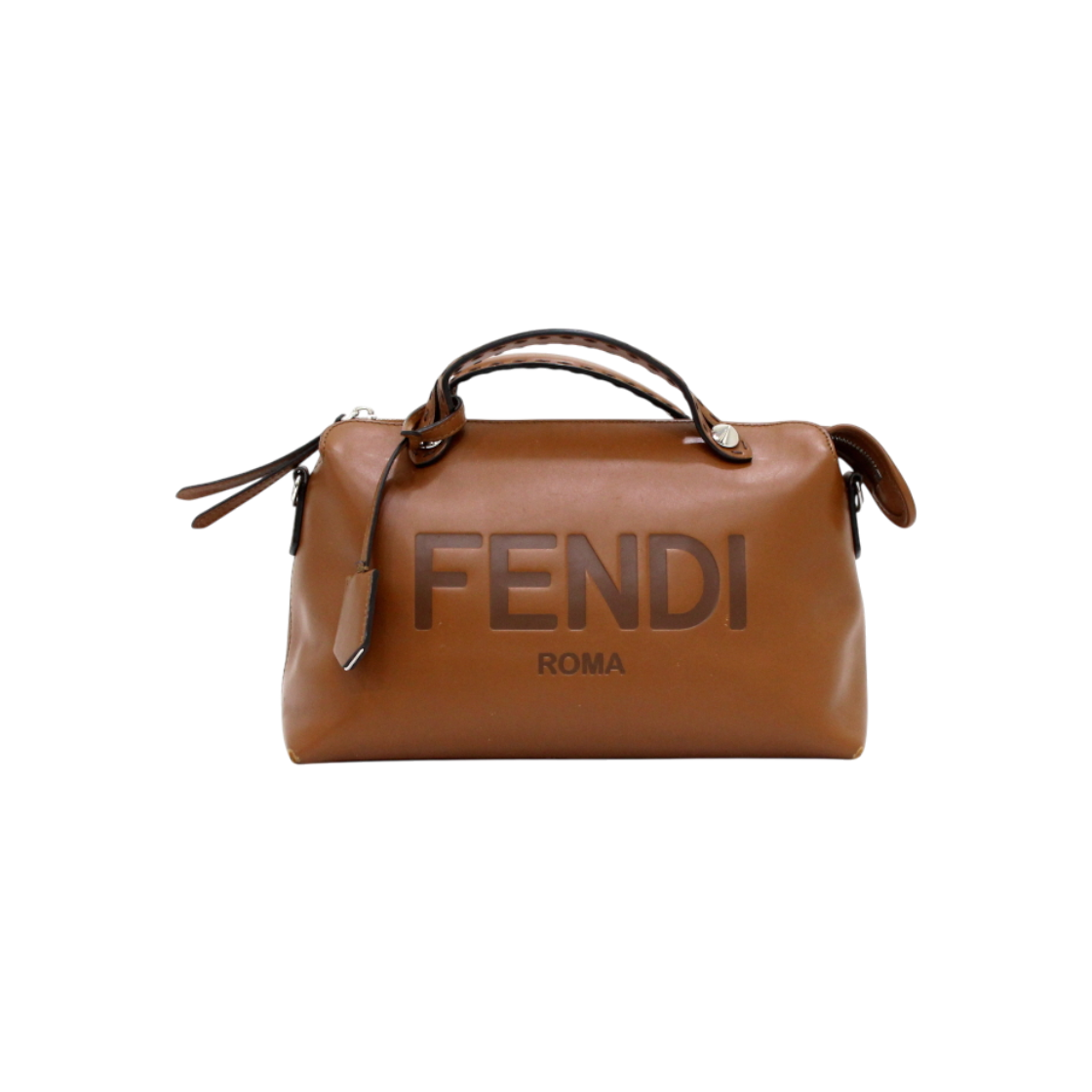 ITK9LFKTQ5GH Fendi 8BL146 Brown Leather Medium Biderway Tote & Shoulder Bag