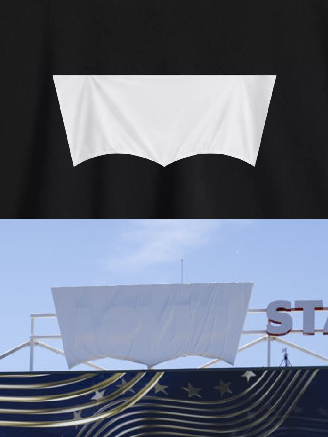 Levi's Nobody’s Gonna Know Logo T-Shirt Jet Black Black 착용 스타일 - 4