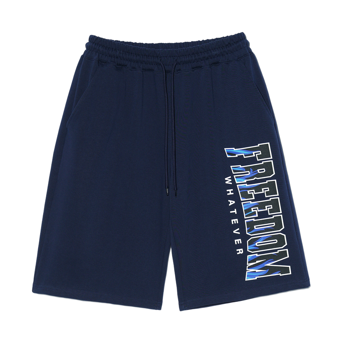 프리덤 플레임 로고 버뮤다 쇼츠 네이비(FREEDOM Flame Logo Bermuda Shorts Navy) - 1