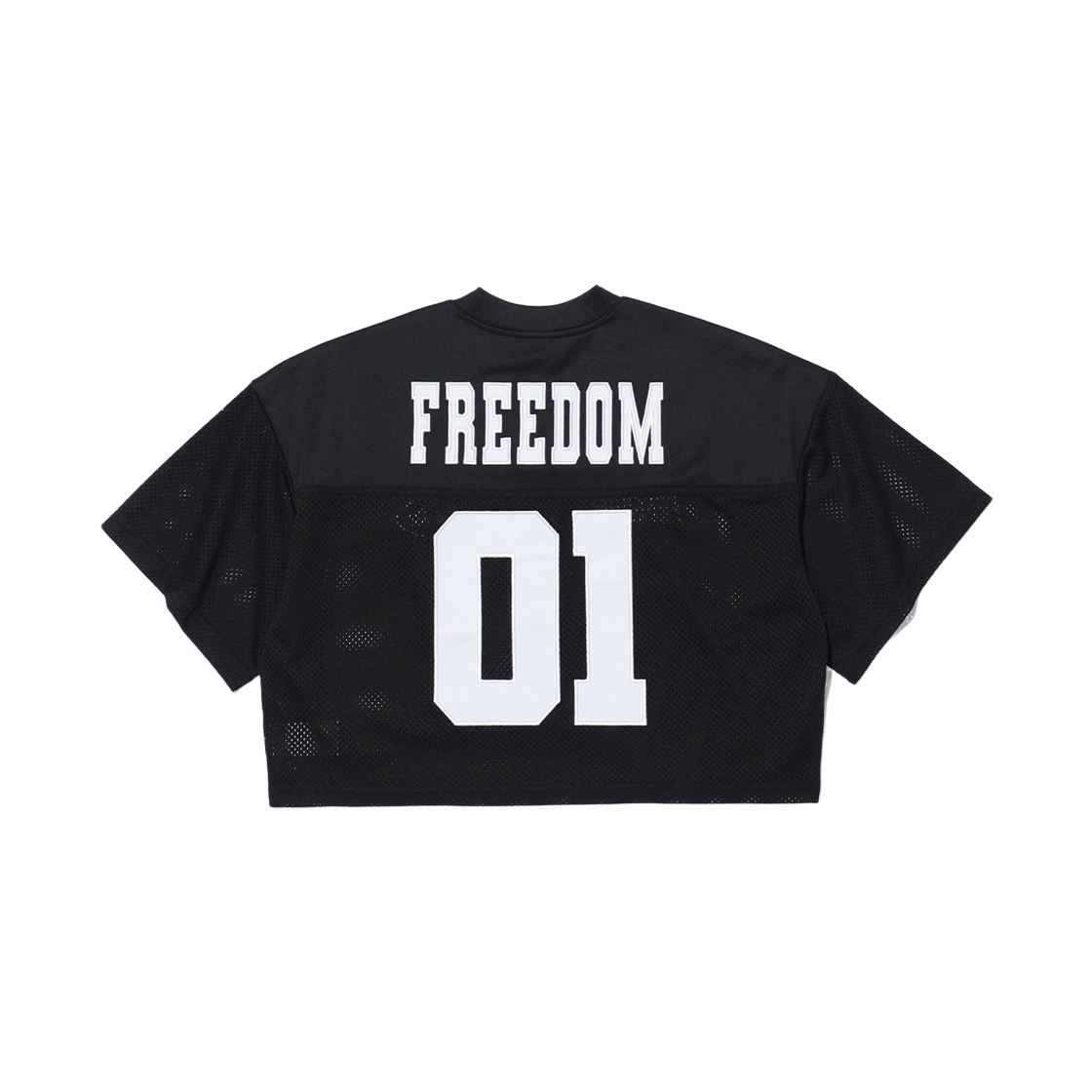 FD23MWTS2670BK FREEDOM Womens FREEDOM Crop Rugby Jersey Black/White