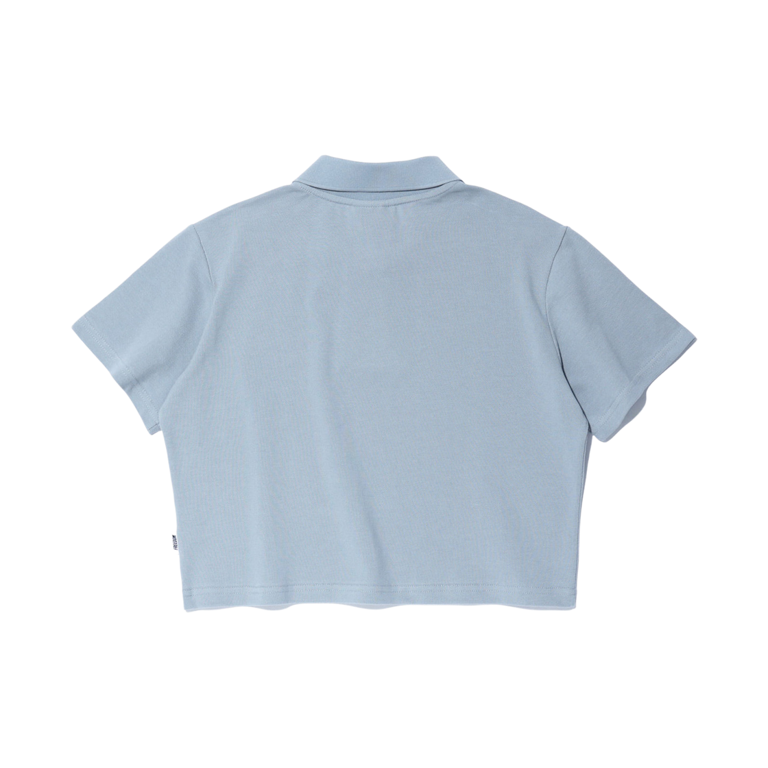 프리덤 로고 피케 크롭 티셔츠 스카이블루(FREEDOM Logo Pique Crop T-Shirts Sky Blue) - 2
