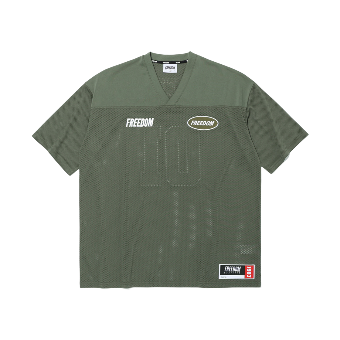프리덤 프리덤 메쉬 럭비 져지 카키(FREEDOM FREEDOM Mesh Rugby Jersey Khaki) - 2