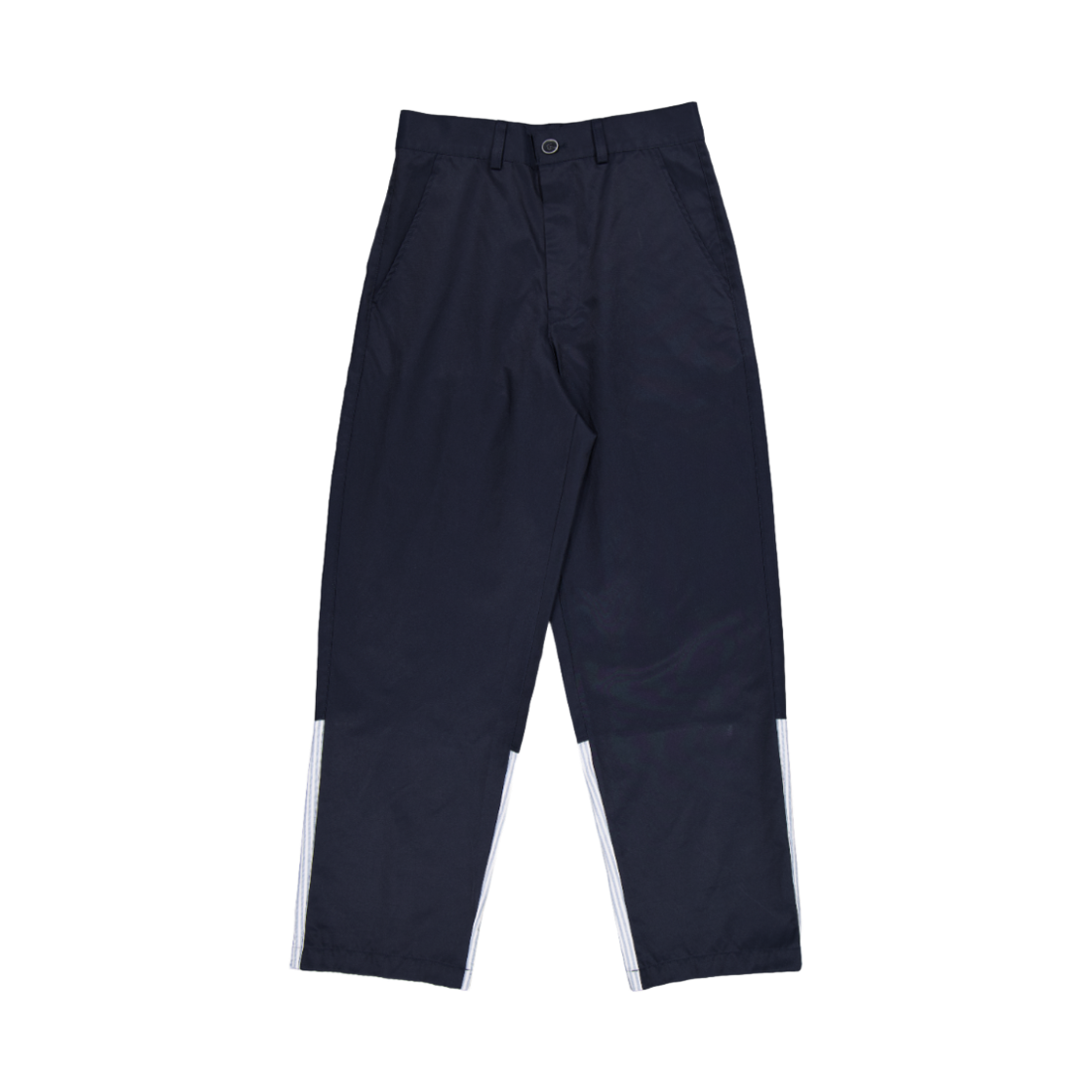 키마우라 스트라이프 스위치 팬츠 네이비(kimaura Stripe Switch Pants Navy)