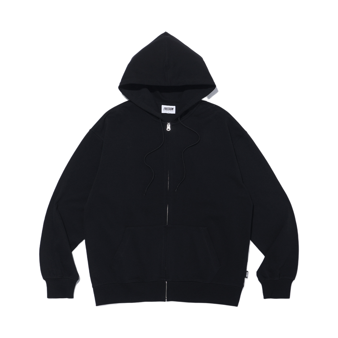 프리덤 백 프린팅 후드집업 블랙/그레이(FREEDOM Back Printing Hood Zip-up Black/Gray) - 2