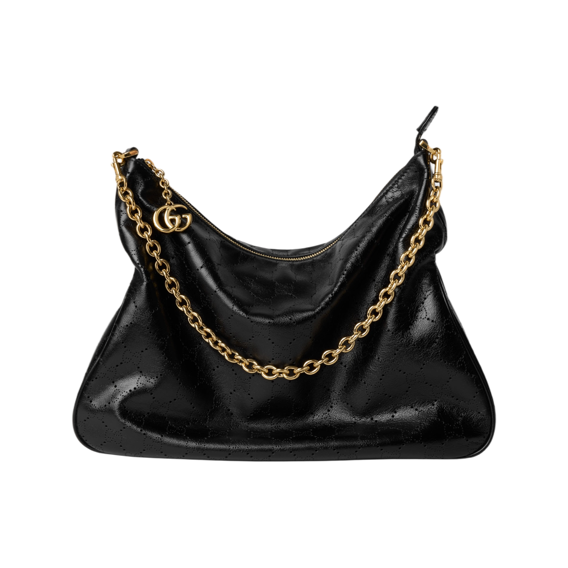 A006OA-AAHC3-1000 Gucci Lady Lunetta Chain Medium Shoulder Bag Black