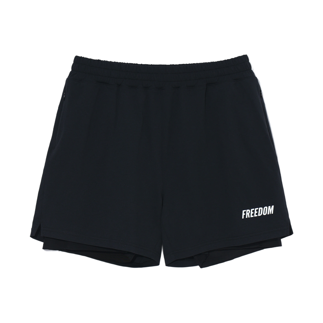 FD26LMST0140BK FREEDOM Essential Two-in-One Shorts Black