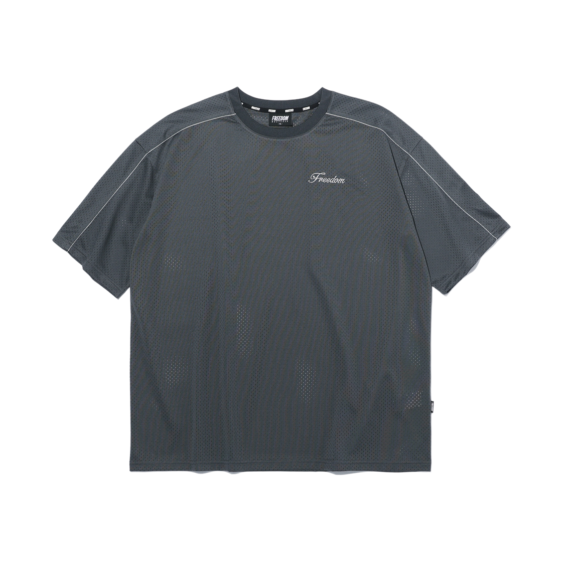 FD26MMTS017DGY FREEDOM Sideline Mesh T-shirt Dark Gray