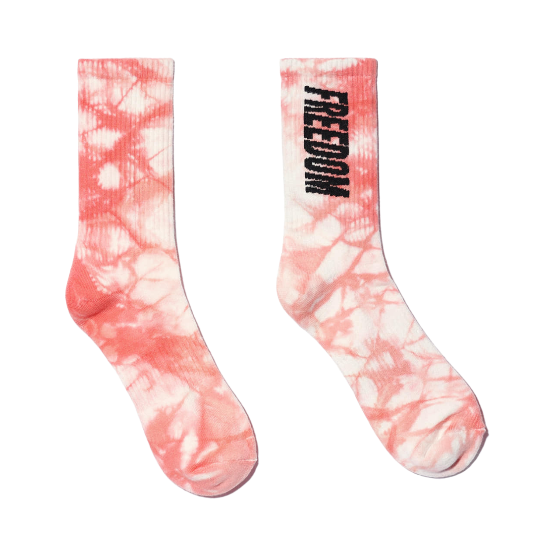 프리덤 로고 타이다이 삭스 핑크(FREEDOM Logo Tie-Dye Socks Pink)