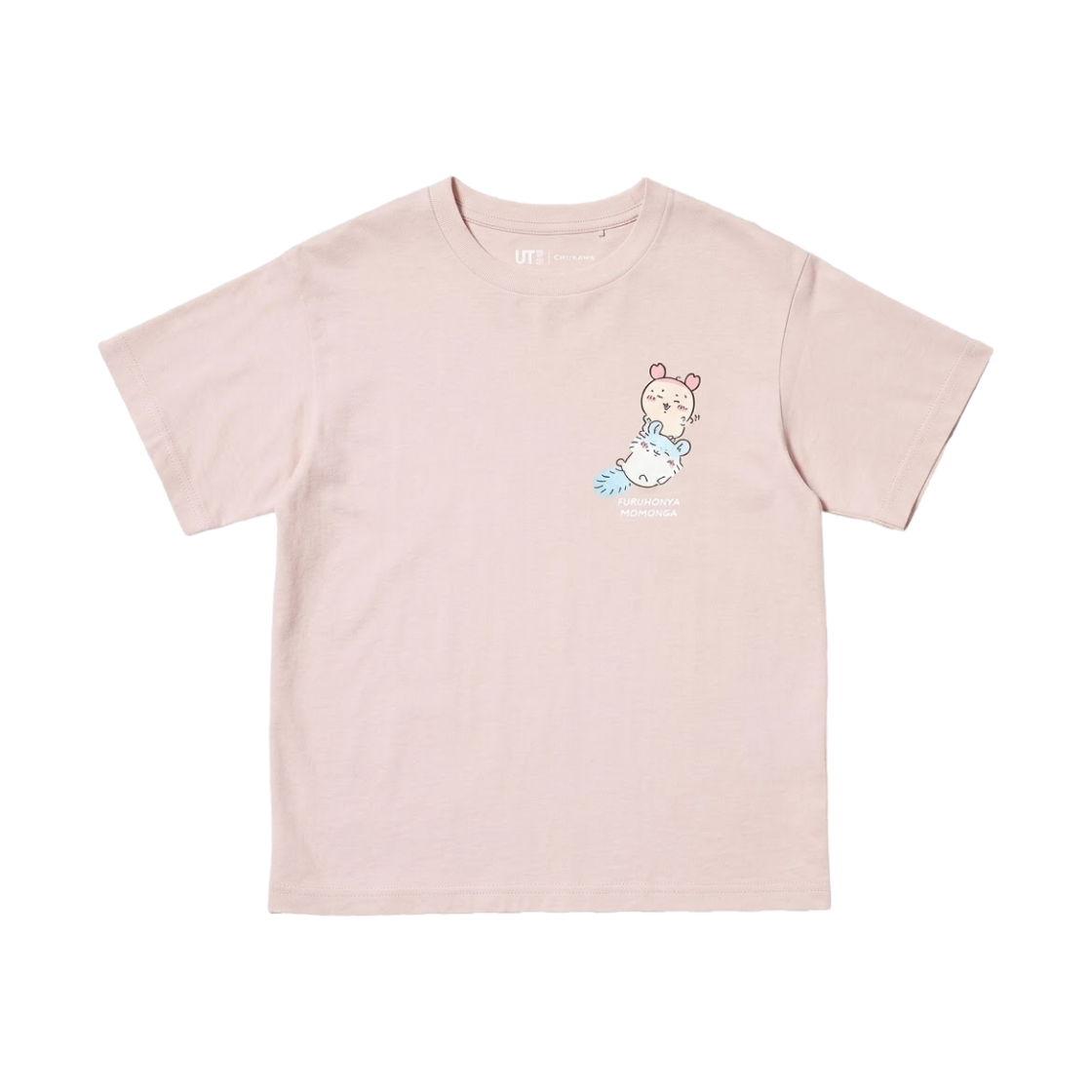 491280-10 (Kids) Uniqlo UT x Chiikawa Girls T-Shirt Pink