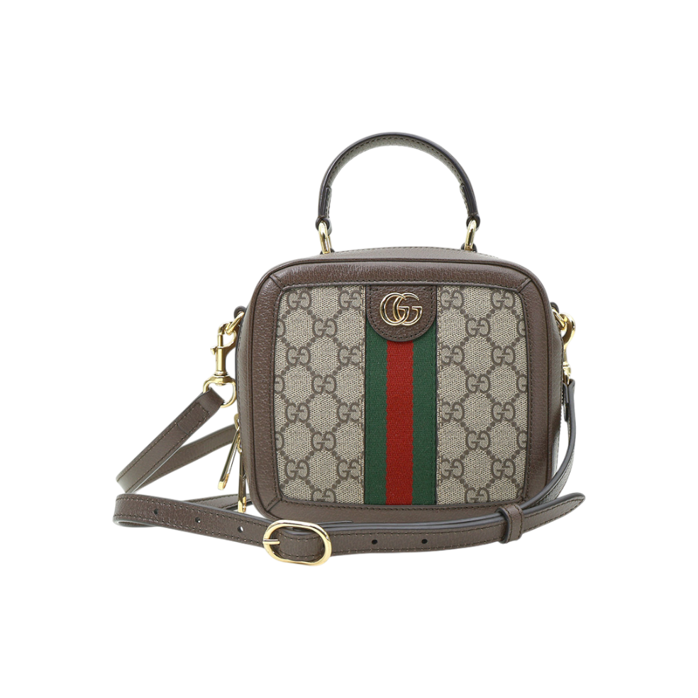 ITUPOO8OGD32 Gucci 772157 GG Supreme Canvas Ophidia Mini Top Handle 2-Way Bag