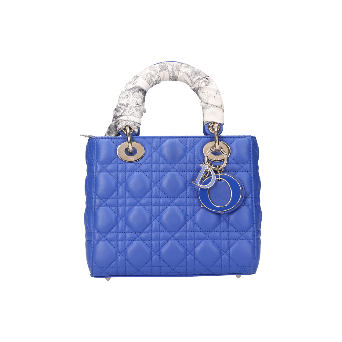 IT6QOIALJTL4 Dior Small Lady Dior My ABC Dior Cannage Lambskin Blue
