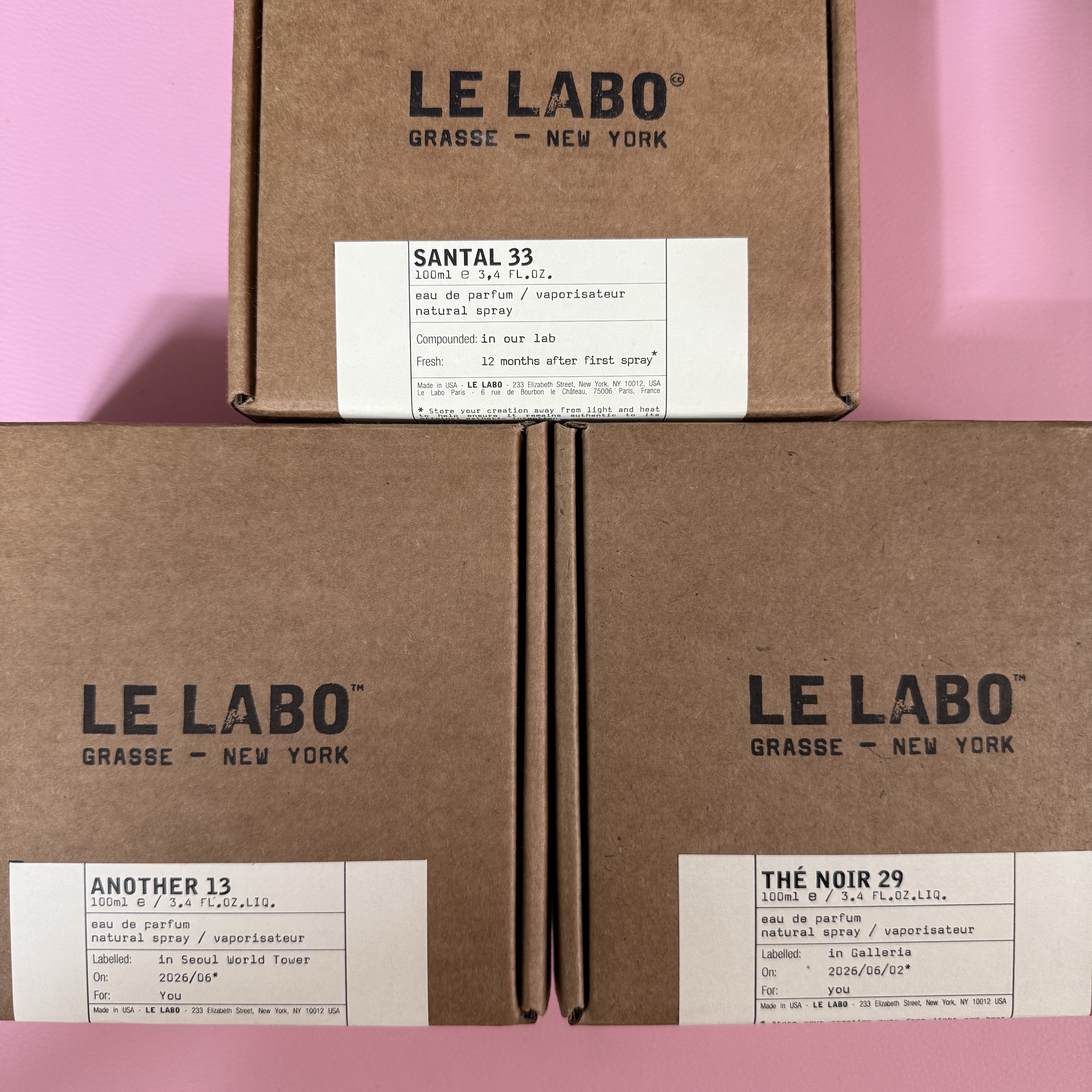 Le Labo The Noir 29 Eau De Parfum 100ml, Le Labo Another 13 Eau De Parfum 100ml 착용 스타일 - 1