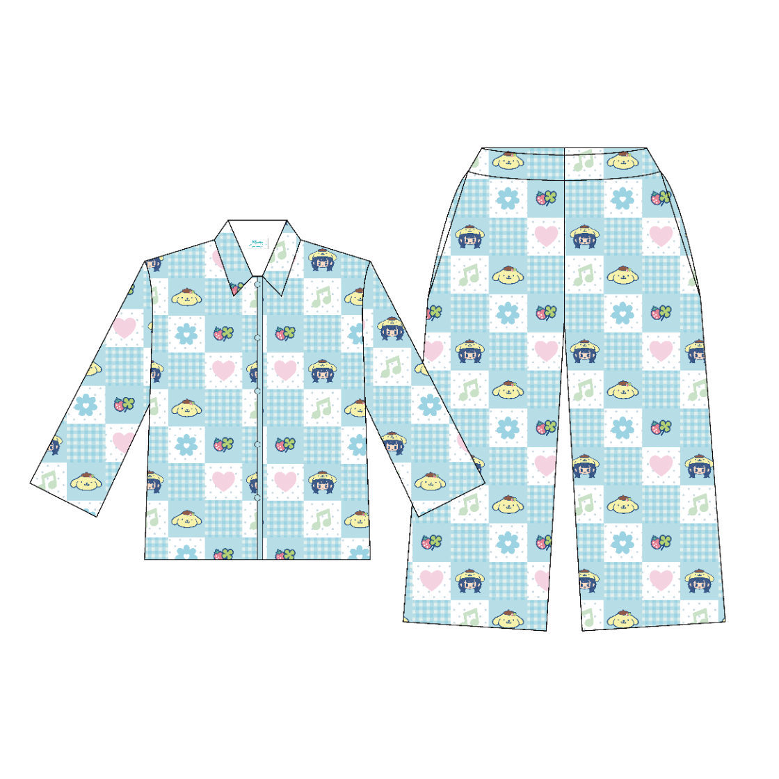 [프리오더] 한로로 x 폼폼푸린 파자마(HANRORO x Pompompurin Pajamas)