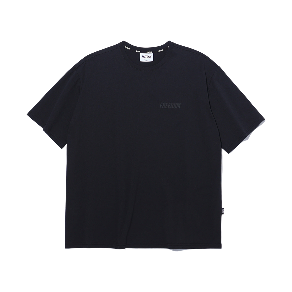 FD26MMTS003BBK FREEDOM Essential Semi-Overfit T-shirt Black/Black
