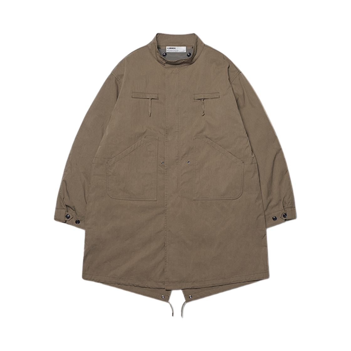NMWF52JP06WBR NOMANUAL Patched Emblem Parka Washed Brown